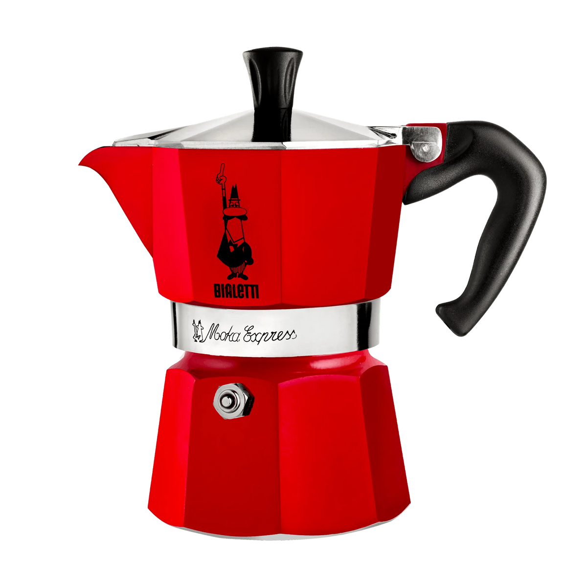 Bialetti Moka Express Rouge, 6 tasses - Bialetti - Cafetière italienne - - La Guilde Culinaire