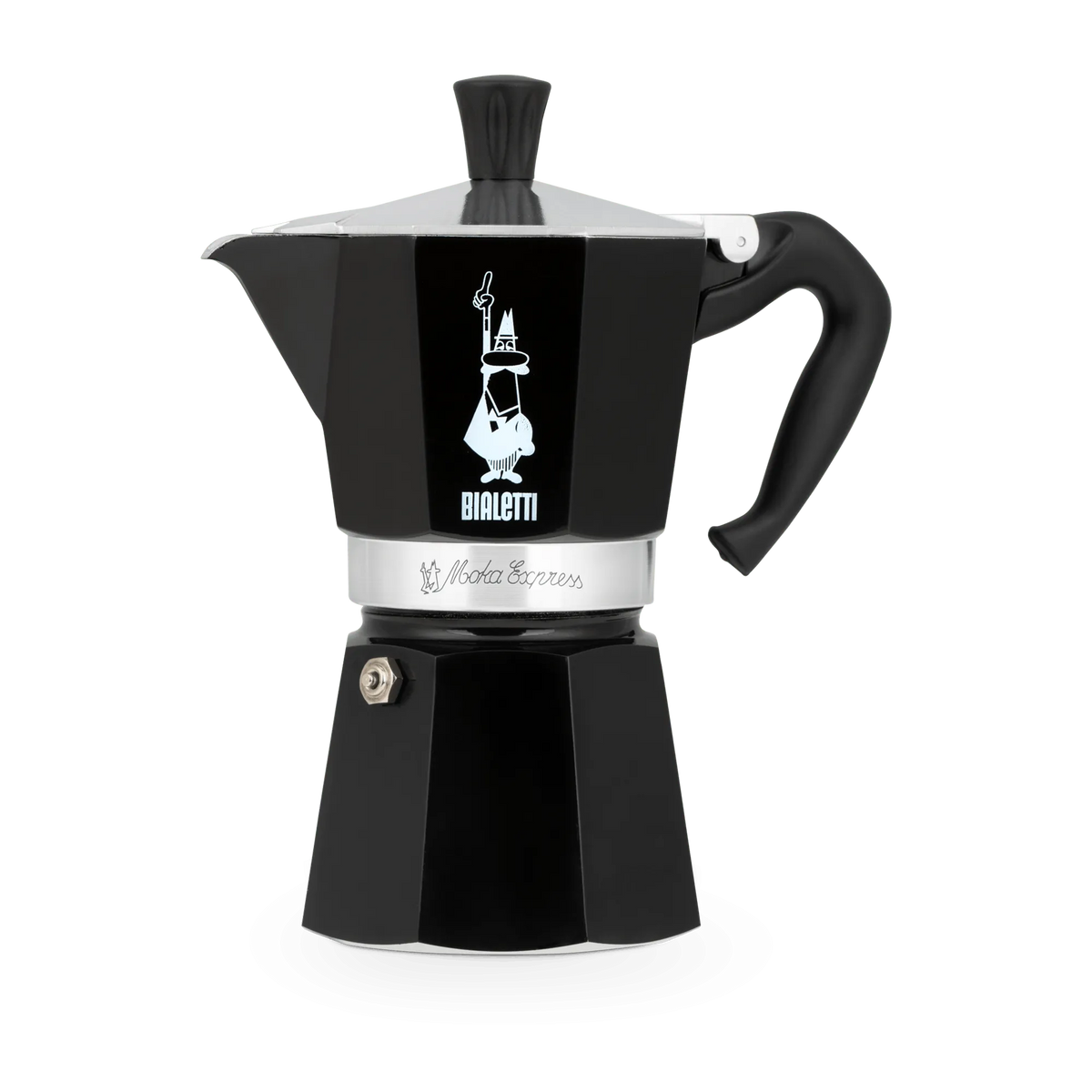 Bialetti Moka Express Noir 6 tasses - Bialetti - Cafetière italienne - 30BL/18418 - La Guilde Culinaire