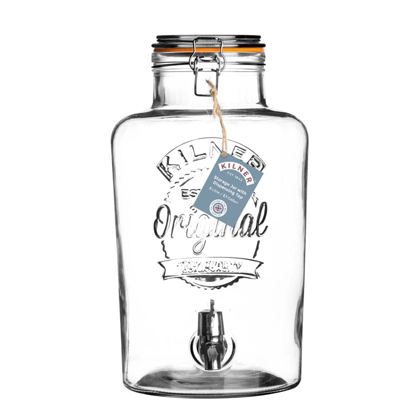 Distributeur de boissons à clip - 8L - Kilner - Distributeur à boisson - - La Guilde Culinaire