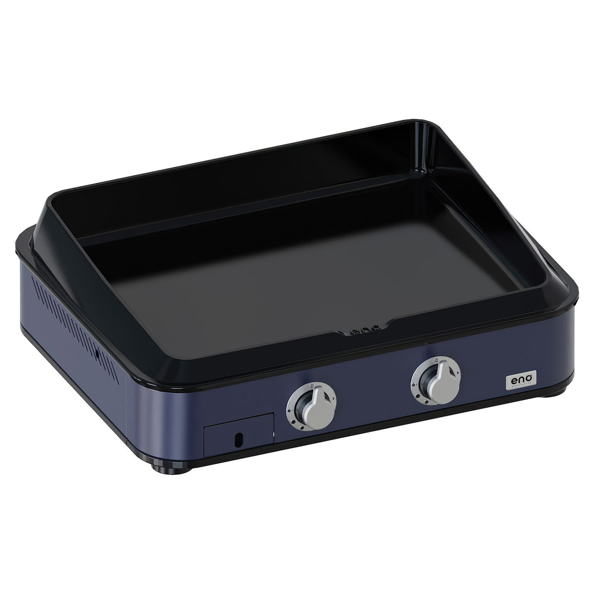 Eno - Ensemble Plancha 2 brûleurs avec couvercle ENOSIGN 65 - Bleu Navy - ENO - Ensemble plancha - - La Guilde Culinaire