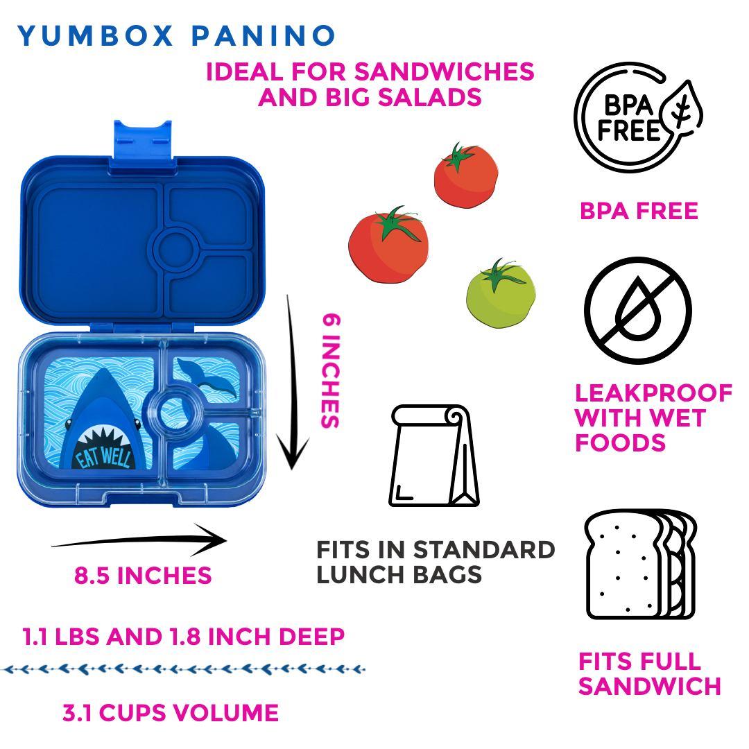 Yumbox Panino - Boîte à Bento Étanche et Amicale pour Sandwichs - Yumbox - Boîte à repas - - La Guilde Culinaire