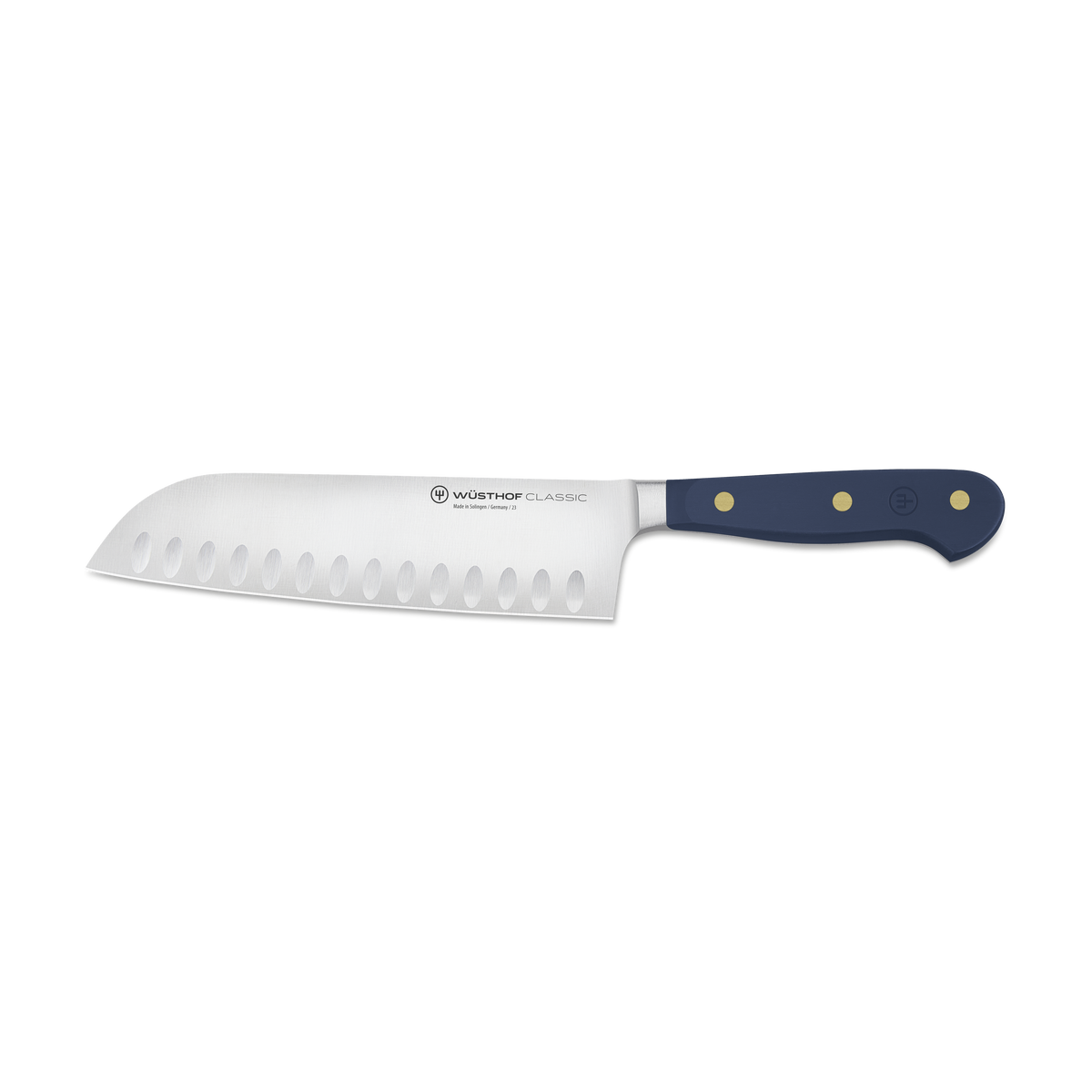Santoku à lame alvéolée 17 cm/ 7" - Classic Bleuet sauvage - Wüsthof - Couteau de Chef - 1061731817 - La Guilde Culinaire