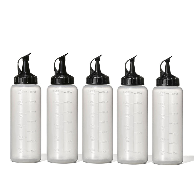 Bouteilles compressibles - ensemble de 5 - OXO - Bouteille à condiment - - La Guilde Culinaire