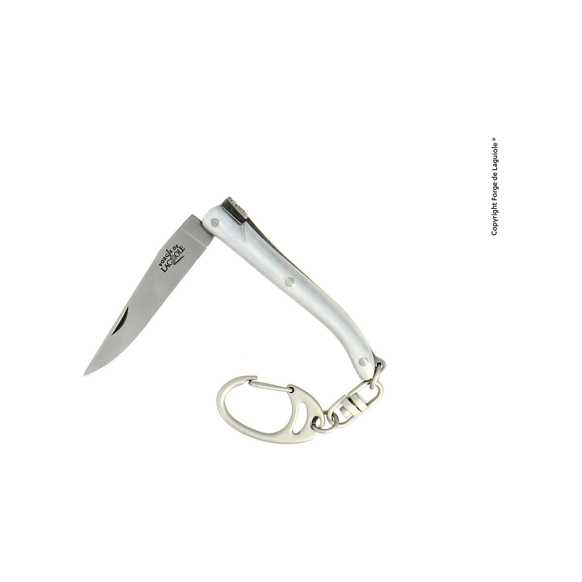 Couteau pliant 7 cm, 1 pièce, porte-clés, finition satinée – Laguiole - Laguiole - Porte-clefs - - La Guilde Culinaire