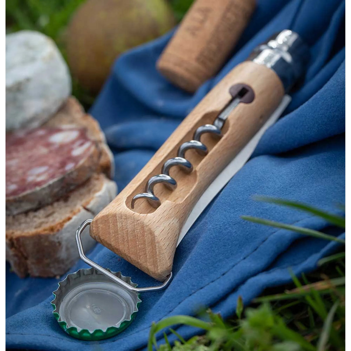 Opinel - N°10 Tire-Bouchon Décapsuleur - Opinel - Couteau de poche - - La Guilde Culinaire