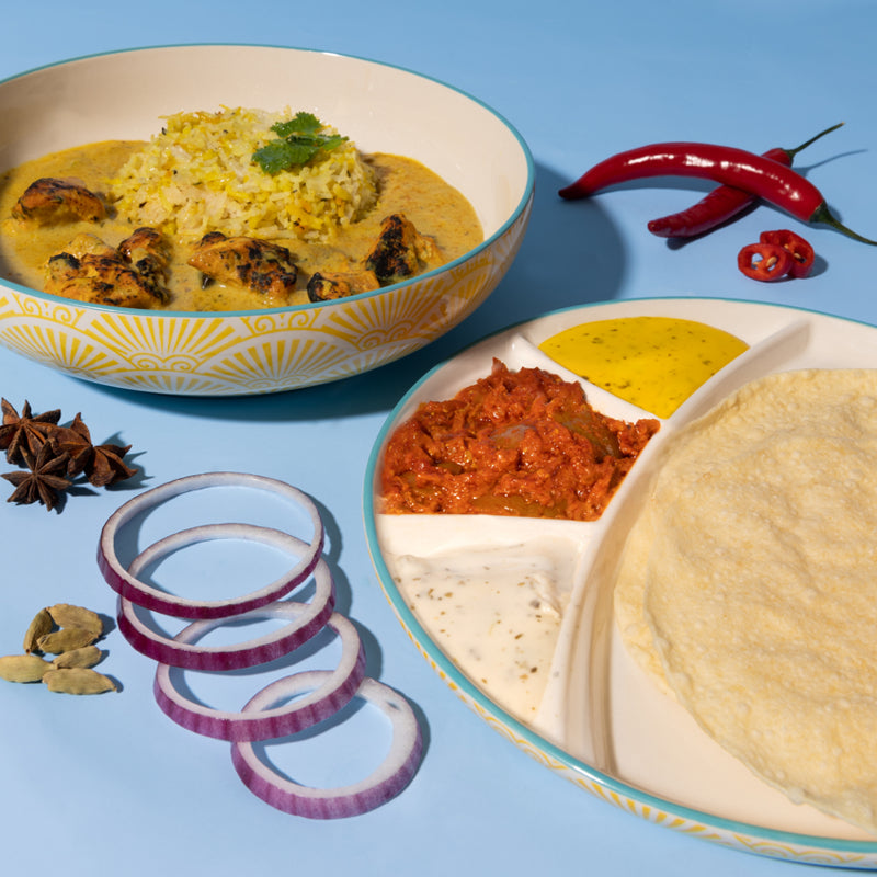 WORLD FOODS Ensemble bol & assiette divisée - Typhoon - Ensemble de service - - La Guilde Culinaire