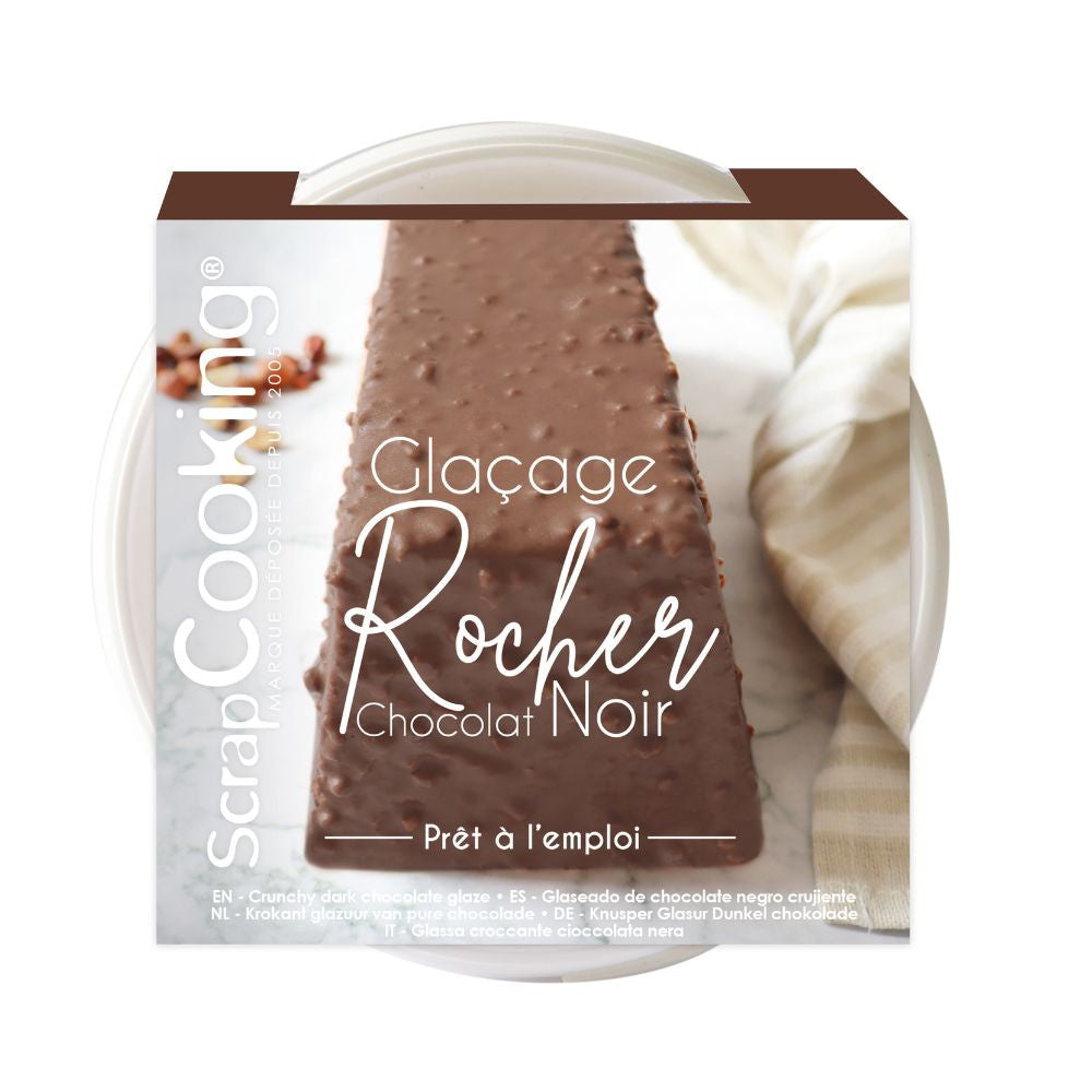 Glaçage rocher au chocolat noir prêt à l'emploi - Scrapcooking - Glaçage - - La Guilde Culinaire