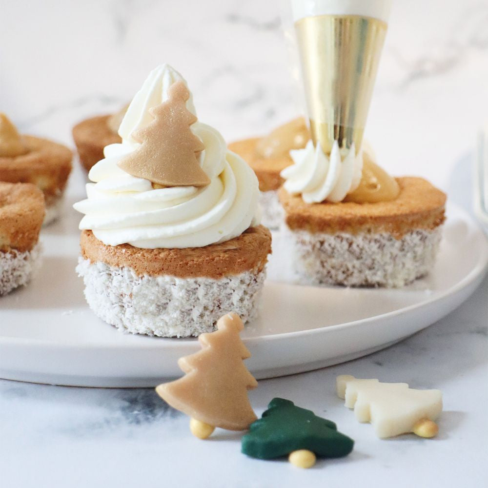 Décorations sapins de Noël en pâte d'amande - ScrapCooking - - - La Guilde Culinaire