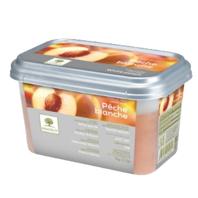 Purée de pêche blanche surgelée 1kg - Ravifruit - Purée de fruit - - La Guilde Culinaire