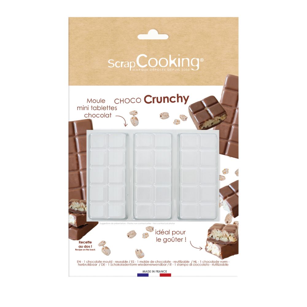 Moule barres chocolatées "Crunchy" - Scrapcooking - Moule pour chocolat - - La Guilde Culinaire