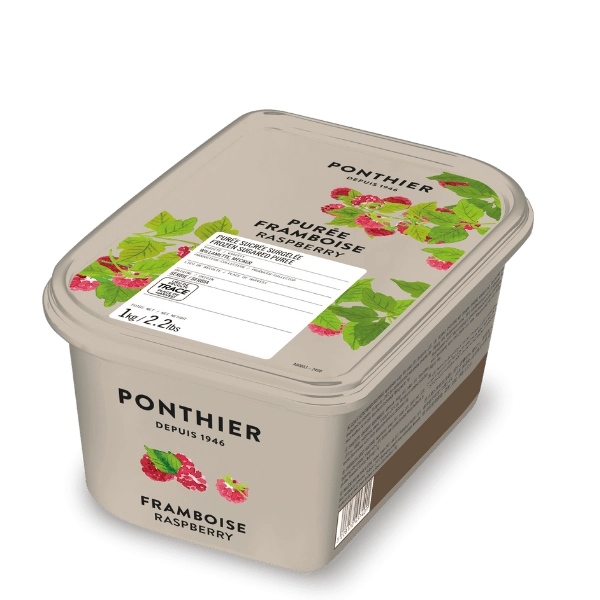Purée de Framboise surgelée 1kg - Ponthier - Purée de fruit - - La Guilde Culinaire