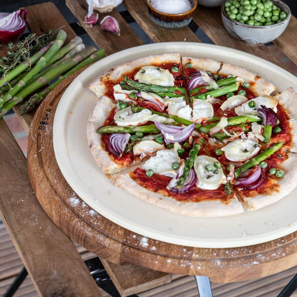 Pierre à Pizza Deluxe - ⌀ 29 cm - Boska - Pierre à pizza - - La Guilde Culinaire