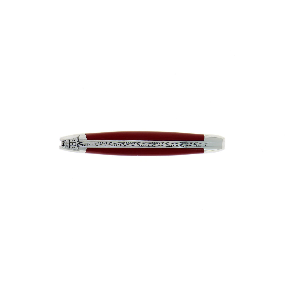 Couteau pliant 11 cm Tissu compressé, mitres inox brillant – Laguiole - Laguiole - Couteau pliant - - La Guilde Culinaire