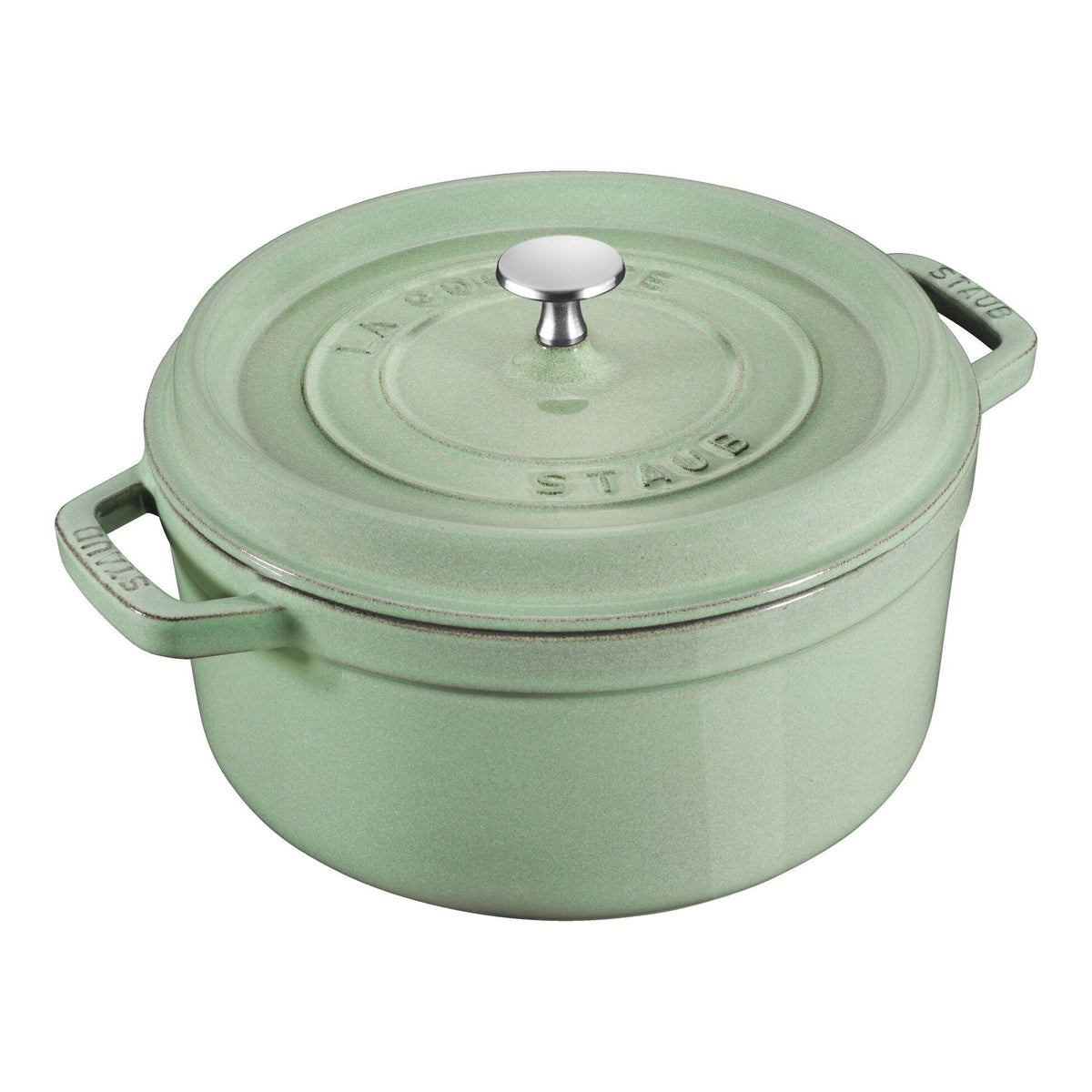 Cocotte ronde en fonte 28 cm - 6,7 L Sauge - Staub - Cocotte - 40508-707 - 1008704 - La Guilde Culinaire