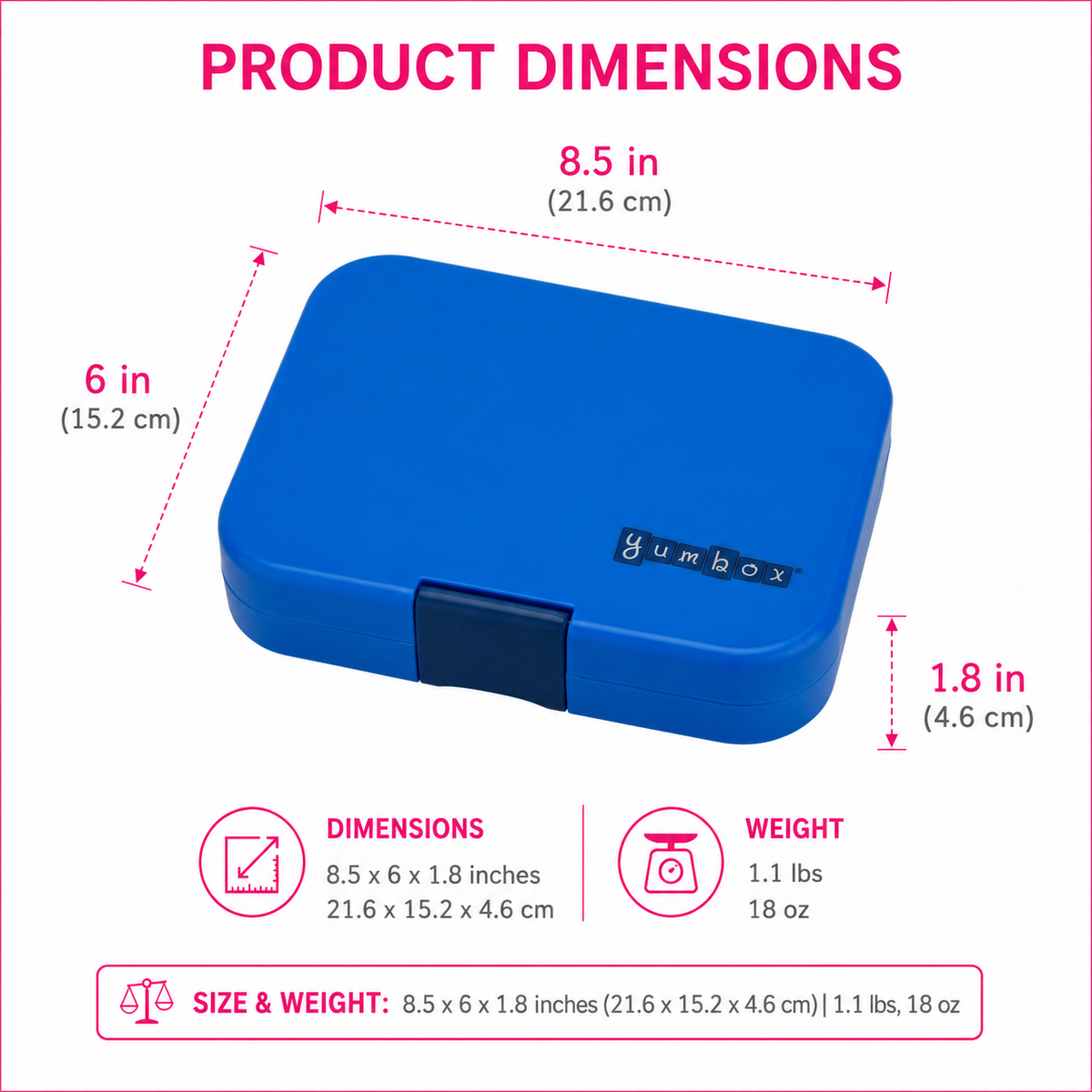 Yumbox Original - Boîte à Lunch Bento Étanche pour Enfants - Yumbox - Boîte à repas - - La Guilde Culinaire