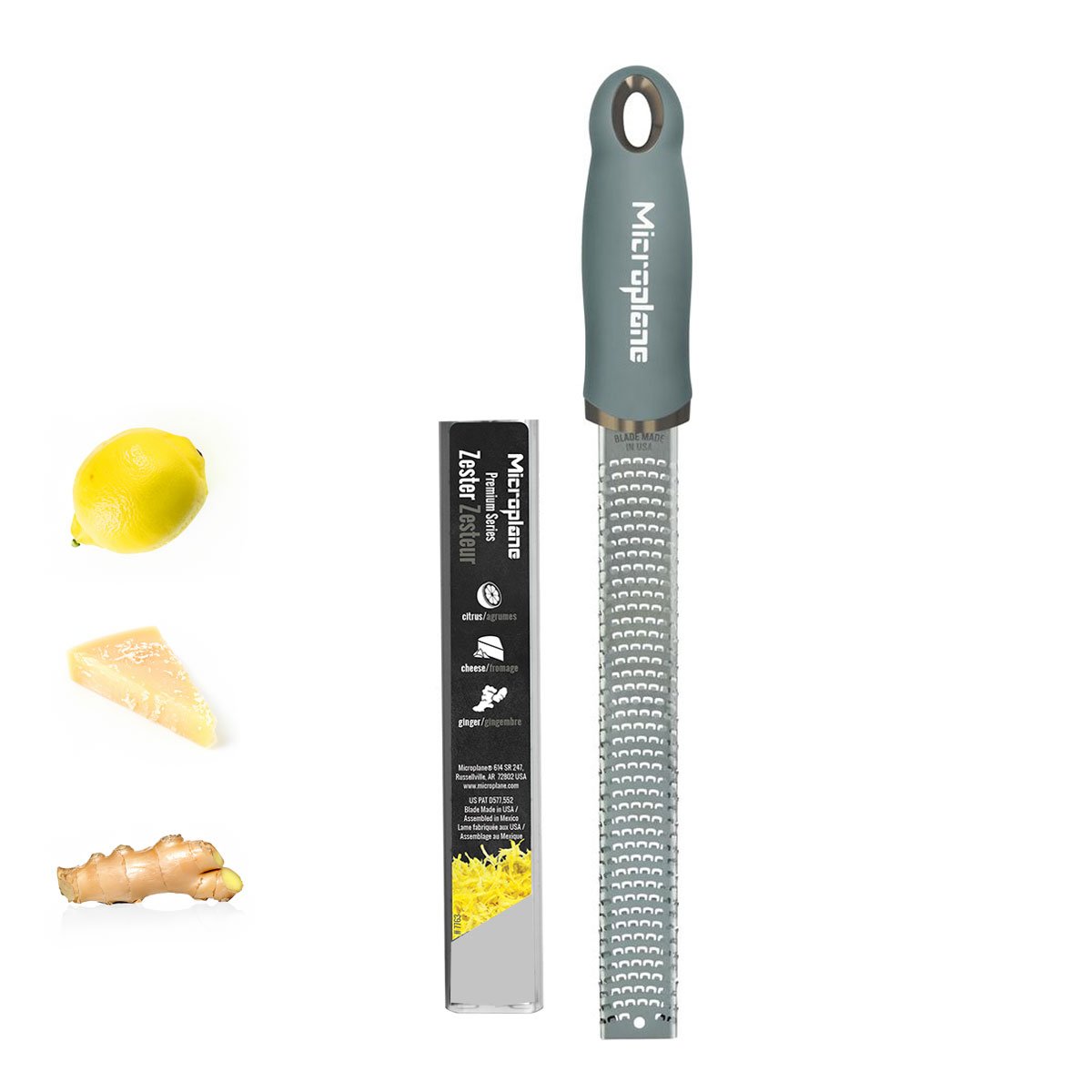 Zesteur-Râpe - Série Premium Classic (Vert Eucalyptus), Microplane - Microplane - Râpe et zesteur - - La Guilde Culinaire