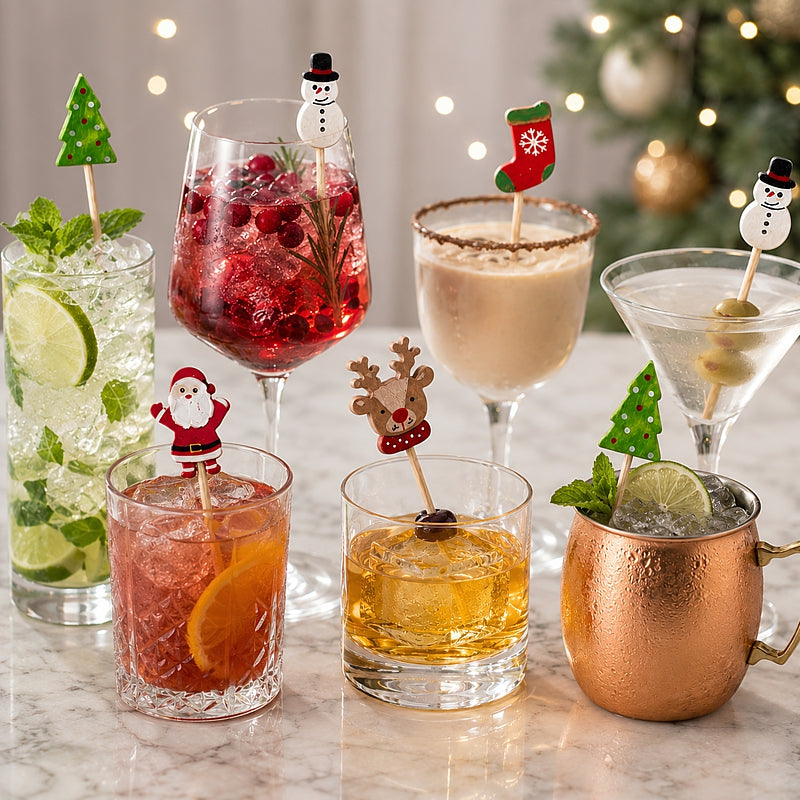 Pics à cocktail festifs - OGGI - Accessoire - - La Guilde Culinaire