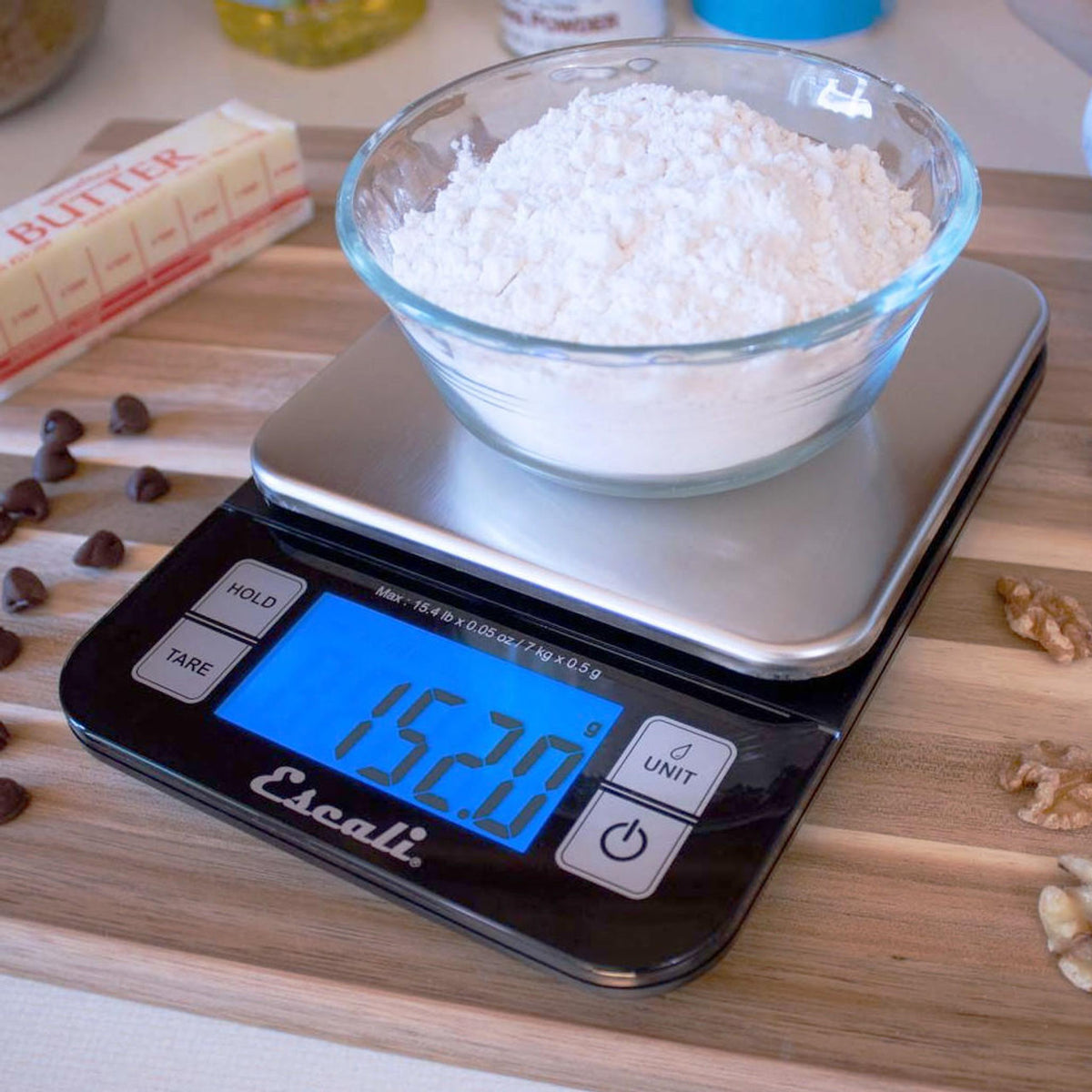 Balance de cuisine numérique Nutro, noir + inox - Escali - Balance - - La Guilde Culinaire