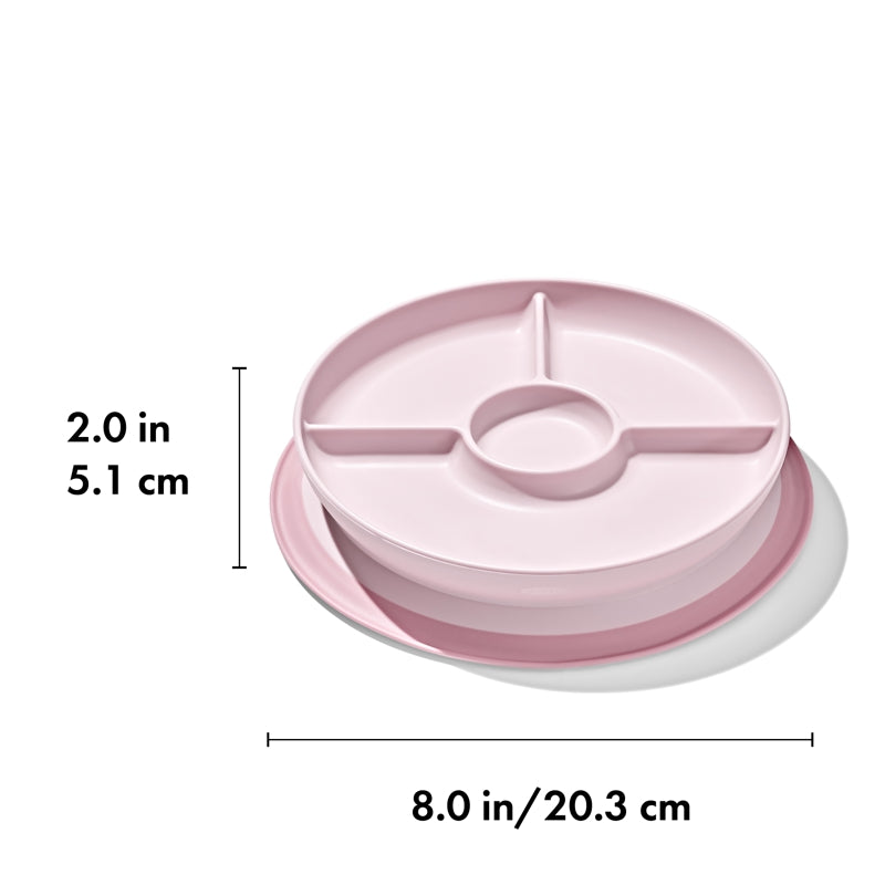 Assiette à compartiments à ventouse - 6m+ - OXO TOT - Assiette pour enfant - - La Guilde Culinaire