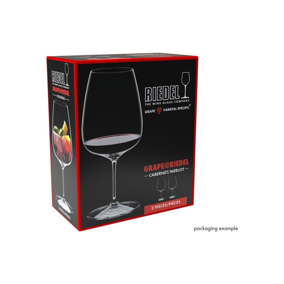 Ensemble de 2 verres Riedel à vin rouge cabernet/merlot/cocktails - Grape - Riedel - Verre à vin - - La Guilde Culinaire