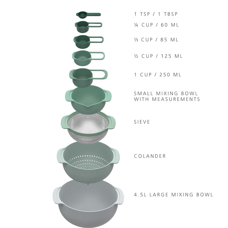 Nest 9 Plus Ensemble de préparation - Joseph Joseph - Accessoire - - La Guilde Culinaire