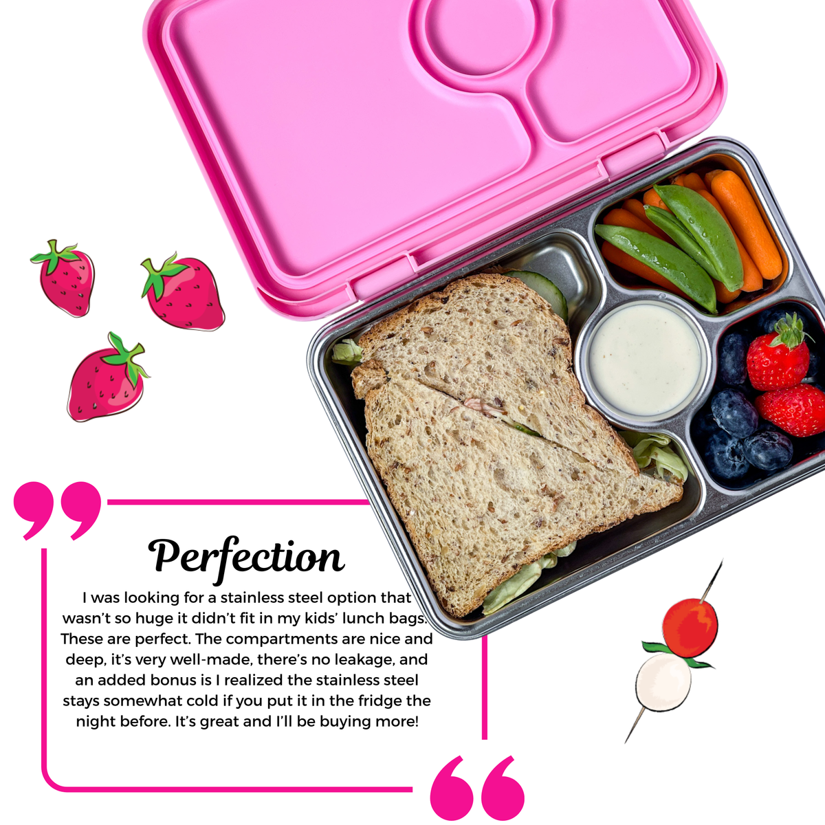 Yumbox Prêt – Boîte à Lunch Bento Étanche en Acier Inoxydable - Yumbox - Boîte à repas - - La Guilde Culinaire