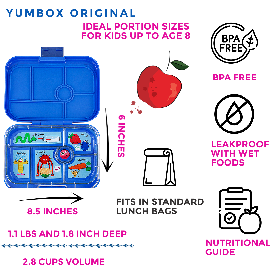 Yumbox Original - Boîte à Lunch Bento Étanche pour Enfants - Yumbox - Boîte à repas - - La Guilde Culinaire