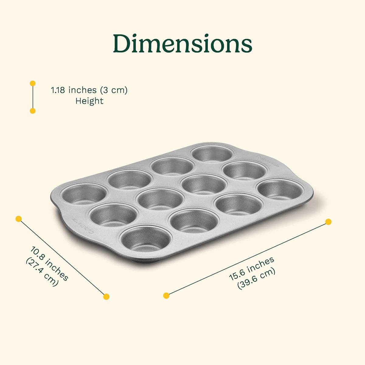 Moule à muffins antiadhésif en acier au carbone Easy Grip 12 tasses - Cuisinart - Moule à muffins - - La Guilde Culinaire