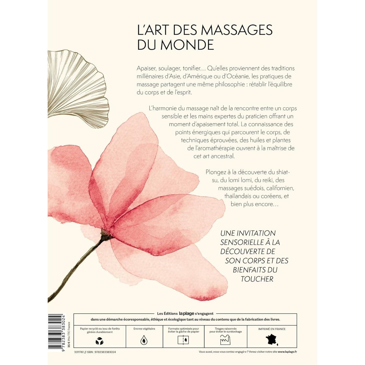 L'art des massages du monde - La Plage Ed. - Livre - - La Guilde Culinaire