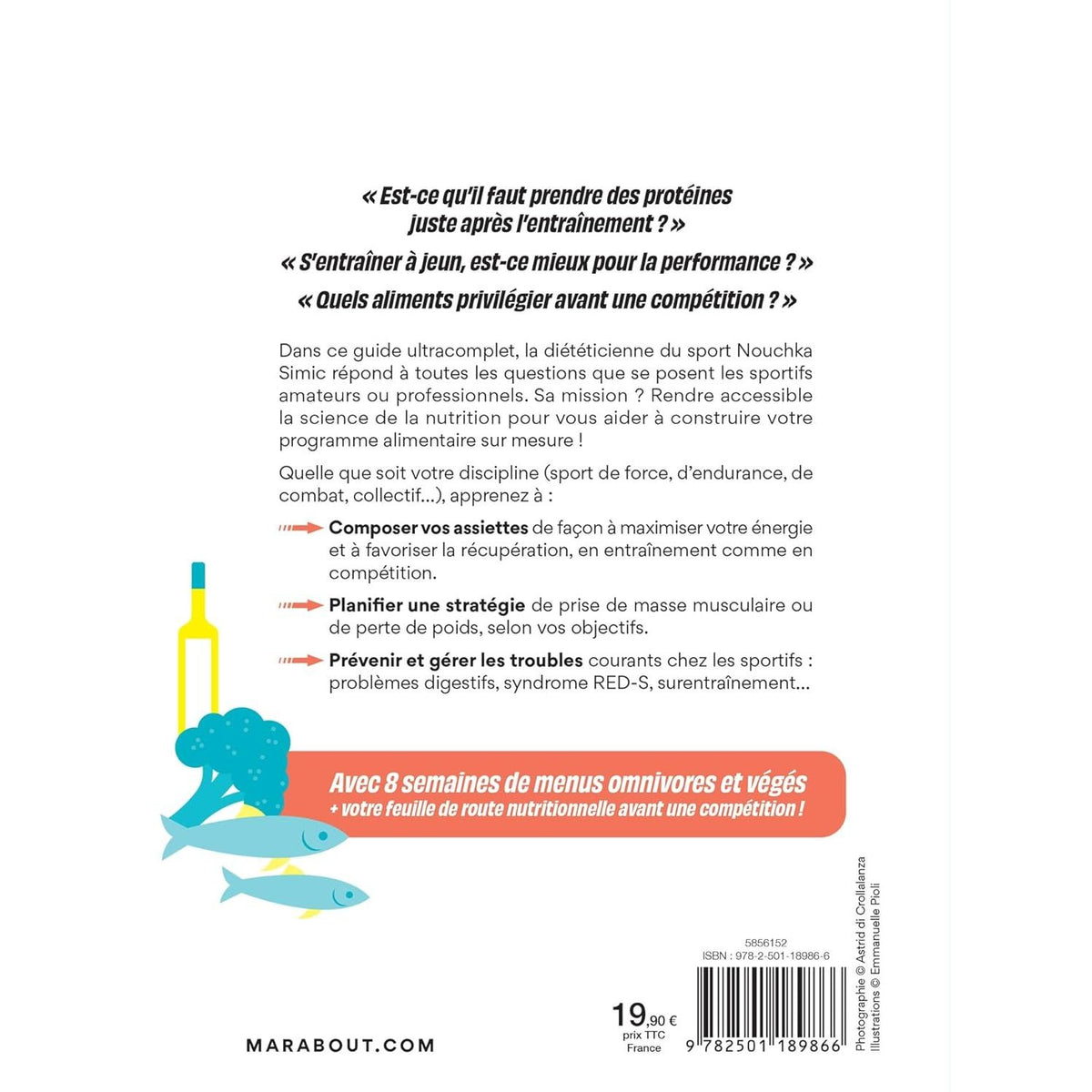 Le nutri'guide du sportif - Marabout - Livre de cuisine - - La Guilde Culinaire