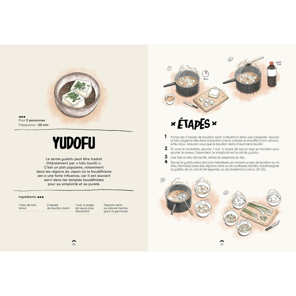 Recettes japonaises en 4 étapes - Hachette Ed. - Livre de cuisine - - La Guilde Culinaire
