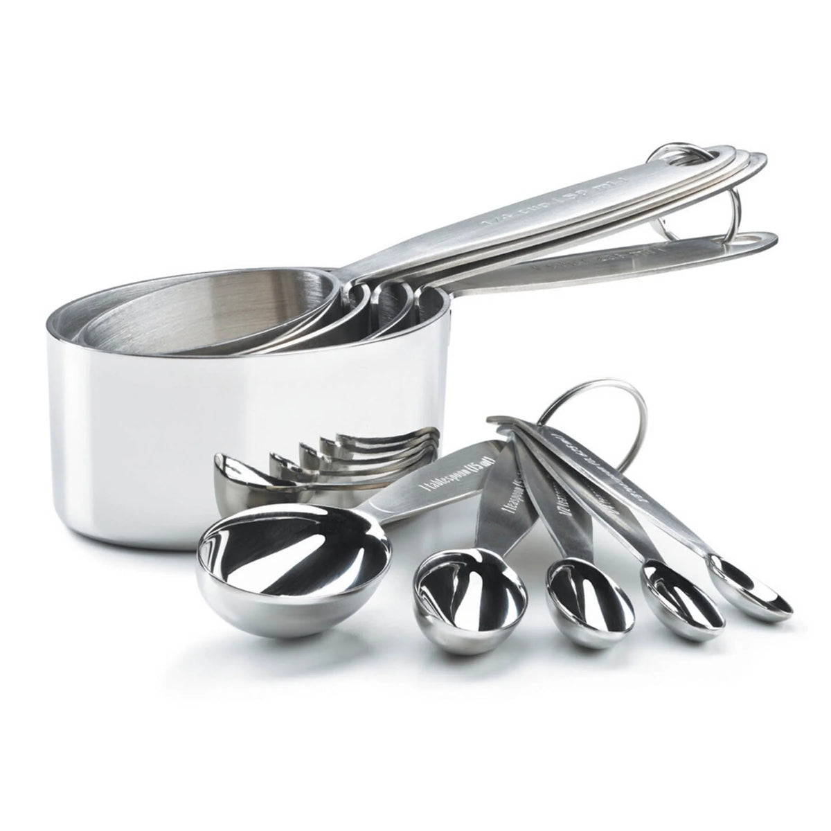 Ensemble de tasses et de cuillères à mesurer en acier inoxydable - Cuisipro - Cuisipro - Tasse & Cuillère à mesurer - - La Guilde Culinaire