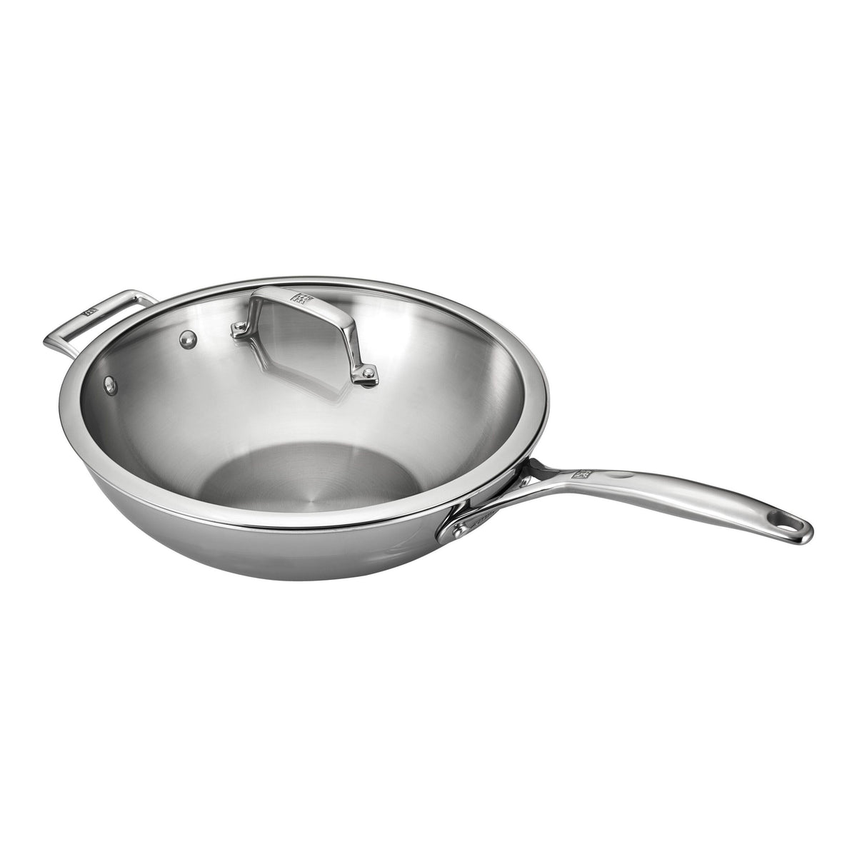Wok en acier inoxydable 18/10 de 32 cm - ENERGY X3 - Zwilling - Wok - - La Guilde Culinaire