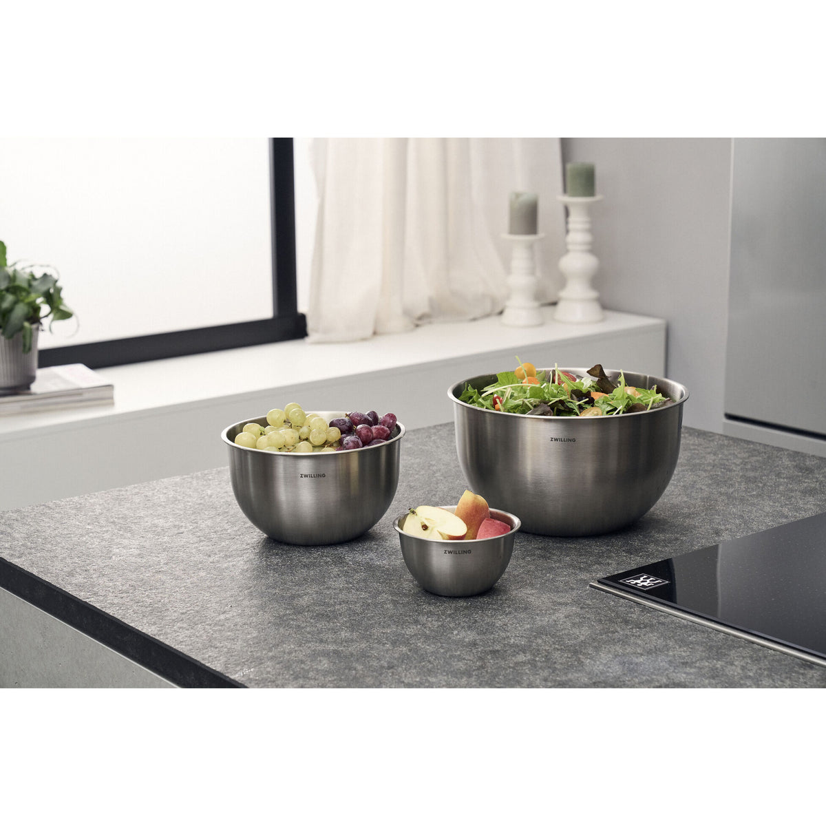 Set de bols S/M/L / 3 pièces, acier inoxydable, argent - Zwilling - Bol à mélanger - - La Guilde Culinaire