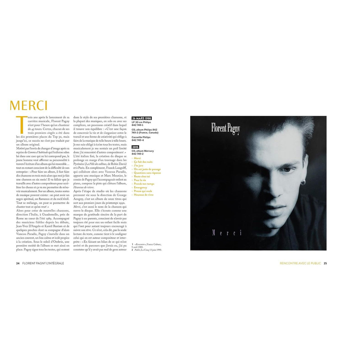 Florent Pagny - L'intégrale - EPA Ed. - Livre - - La Guilde Culinaire