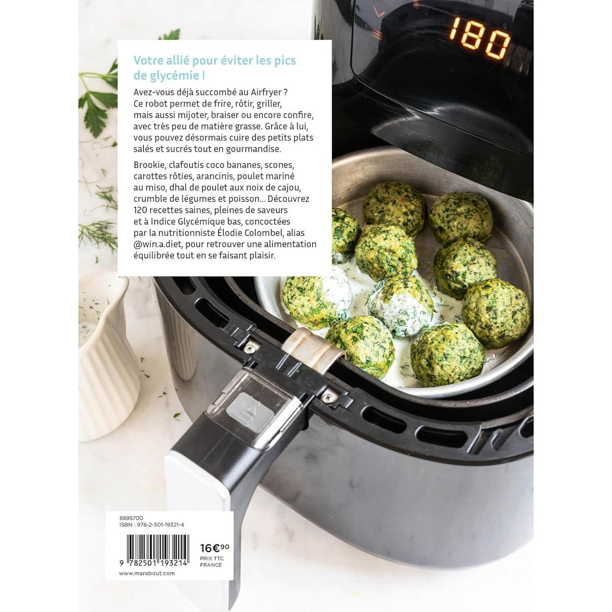 Airfryer - Recettes IG Bas - Marabout - Livre de cuisine - - La Guilde Culinaire