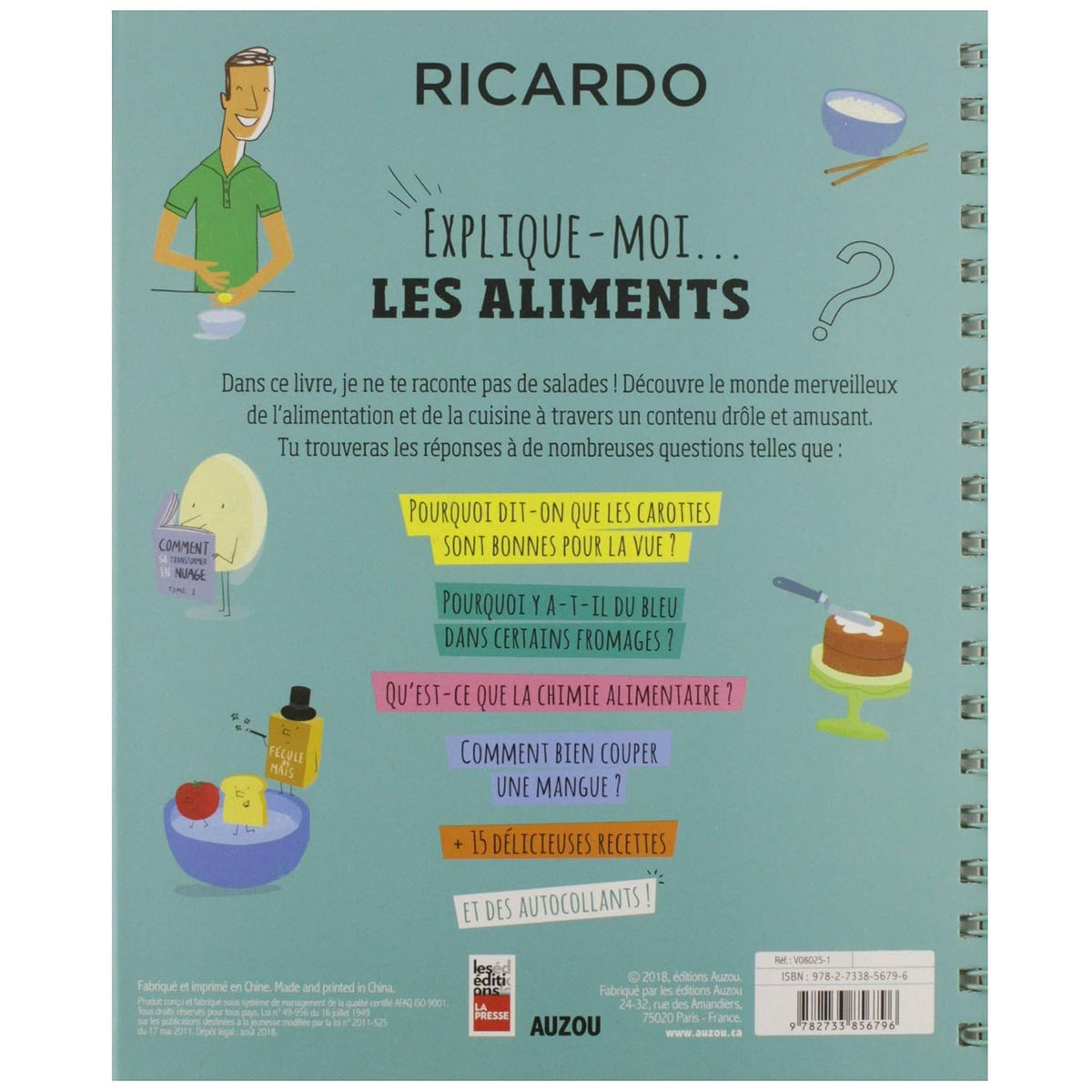 Explique-moi les aliments - 1 coin légèrement abîmé - La Presse Ed. - Livre de cuisine - - La Guilde Culinaire