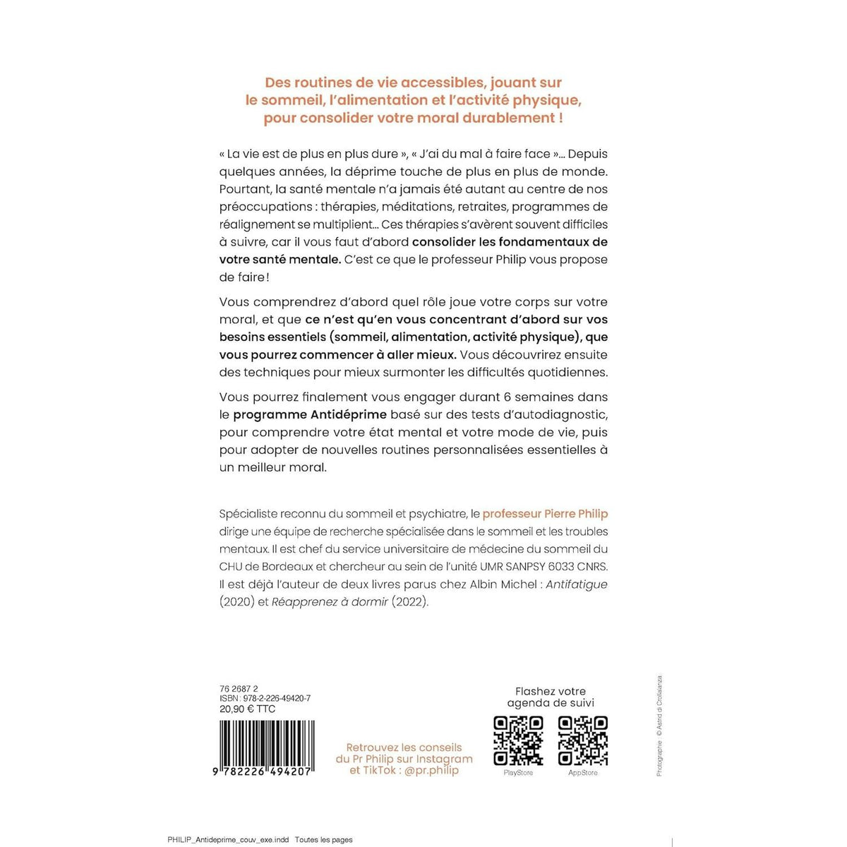 Antidéprime - Albin Michel Ed. - Livre de bien-être - - La Guilde Culinaire