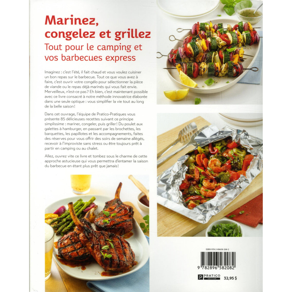 Marinez, congelez et grillez : tout pour le camping et vos barbecues express - Pratico Ed. - Livre de cuisine - - La Guilde Culinaire