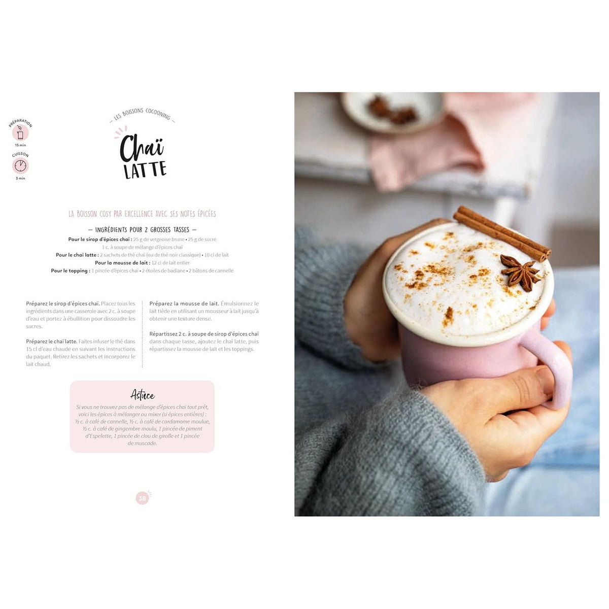 Matcha latte, chaï tea et petites douceurs cosy ! ! - Larousse Ed. - Livre de cuisine - - La Guilde Culinaire