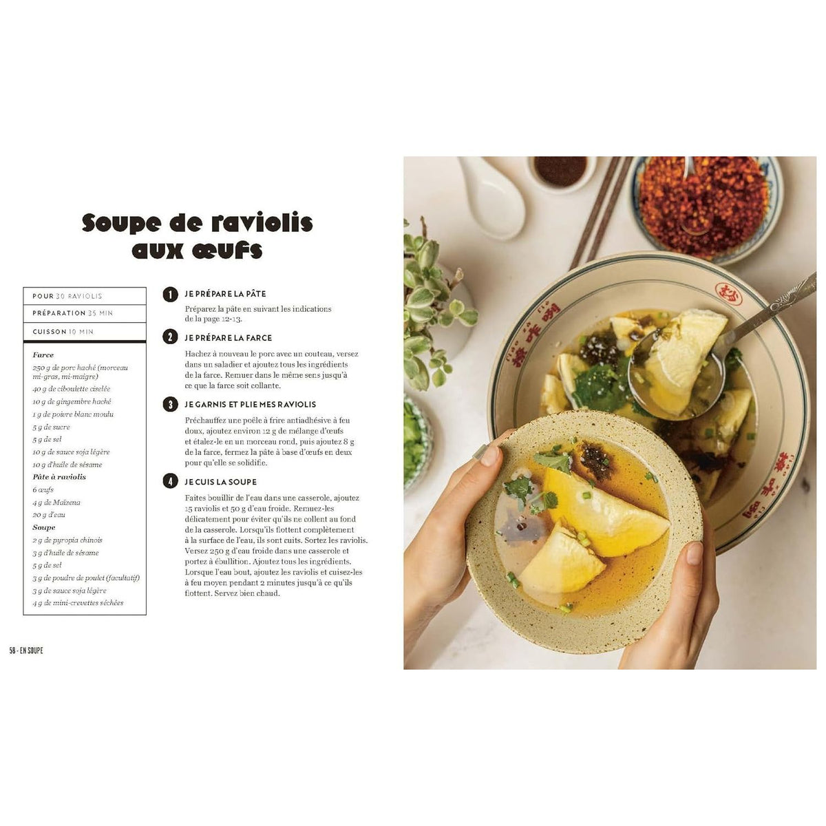Ravioli chinois - Marabout - Livre de cuisine - - La Guilde Culinaire