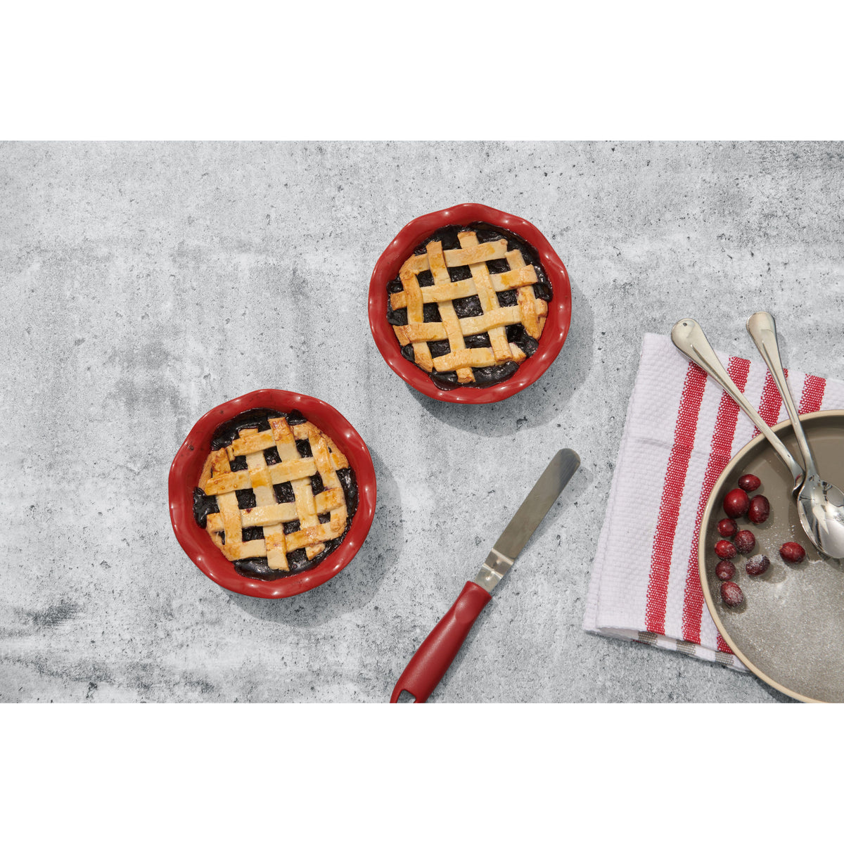 Ensemble de 2 pièces, plats à tartelette Grand Cru - Emile Henry - Emile Henry - Plat à tarte - - La Guilde Culinaire