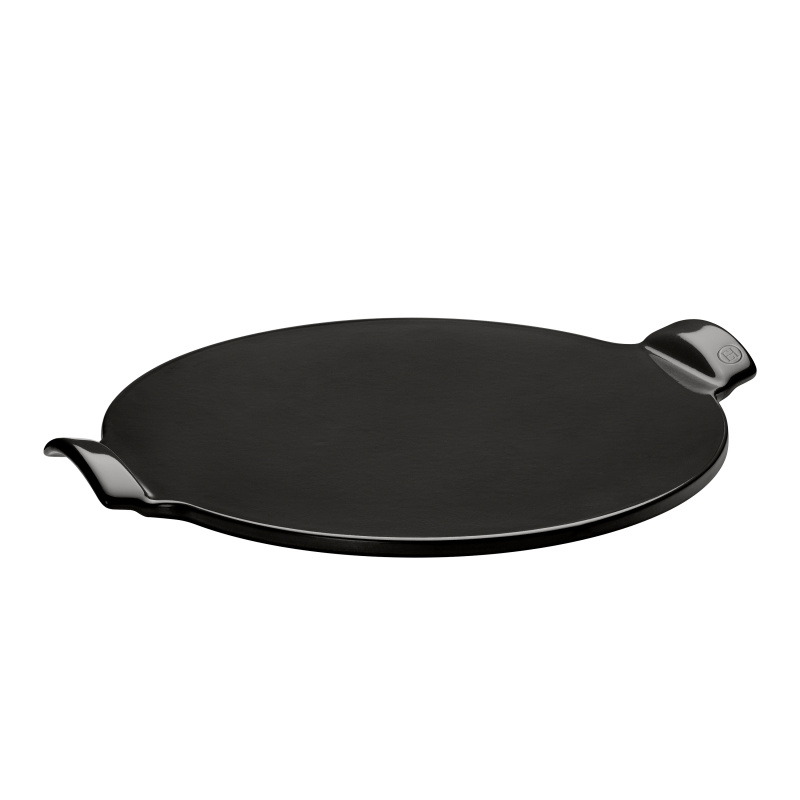 Pizza Stone Lisse 36 cm - Emile Henry Fusain - Emile Henry - Pierre à pizza - 91797514 - La Guilde Culinaire