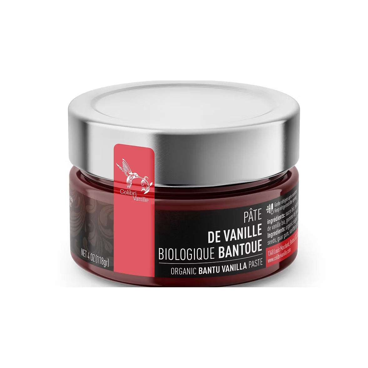Pâte de vanille biologique Bantoue (110ml) - Colibri Vanille - Vanille - - La Guilde Culinaire