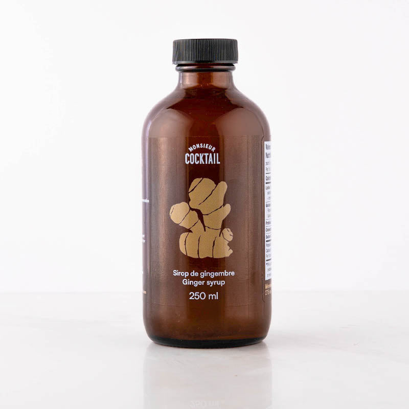 Sirop de gingembre 250 ml - Monsieur Cocktail - Sirop - - La Guilde Culinaire