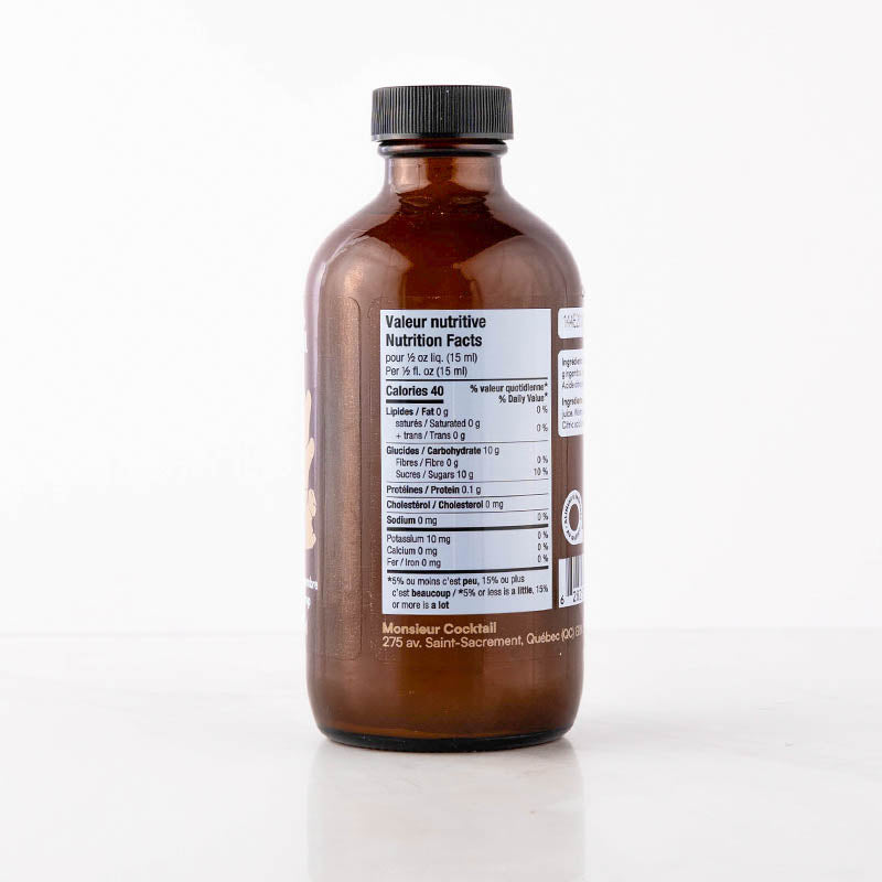 Sirop de gingembre 250 ml - Monsieur Cocktail - Sirop - - La Guilde Culinaire