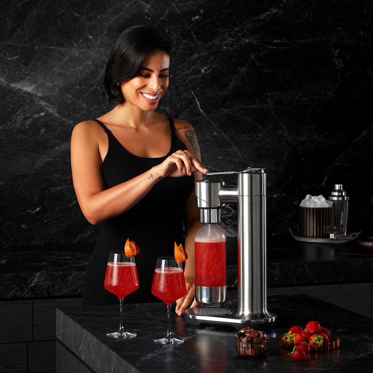 Machine à breuvages pétillants InFizz Fusion - Breville - Machine à eau gazeuse - - La Guilde Culinaire