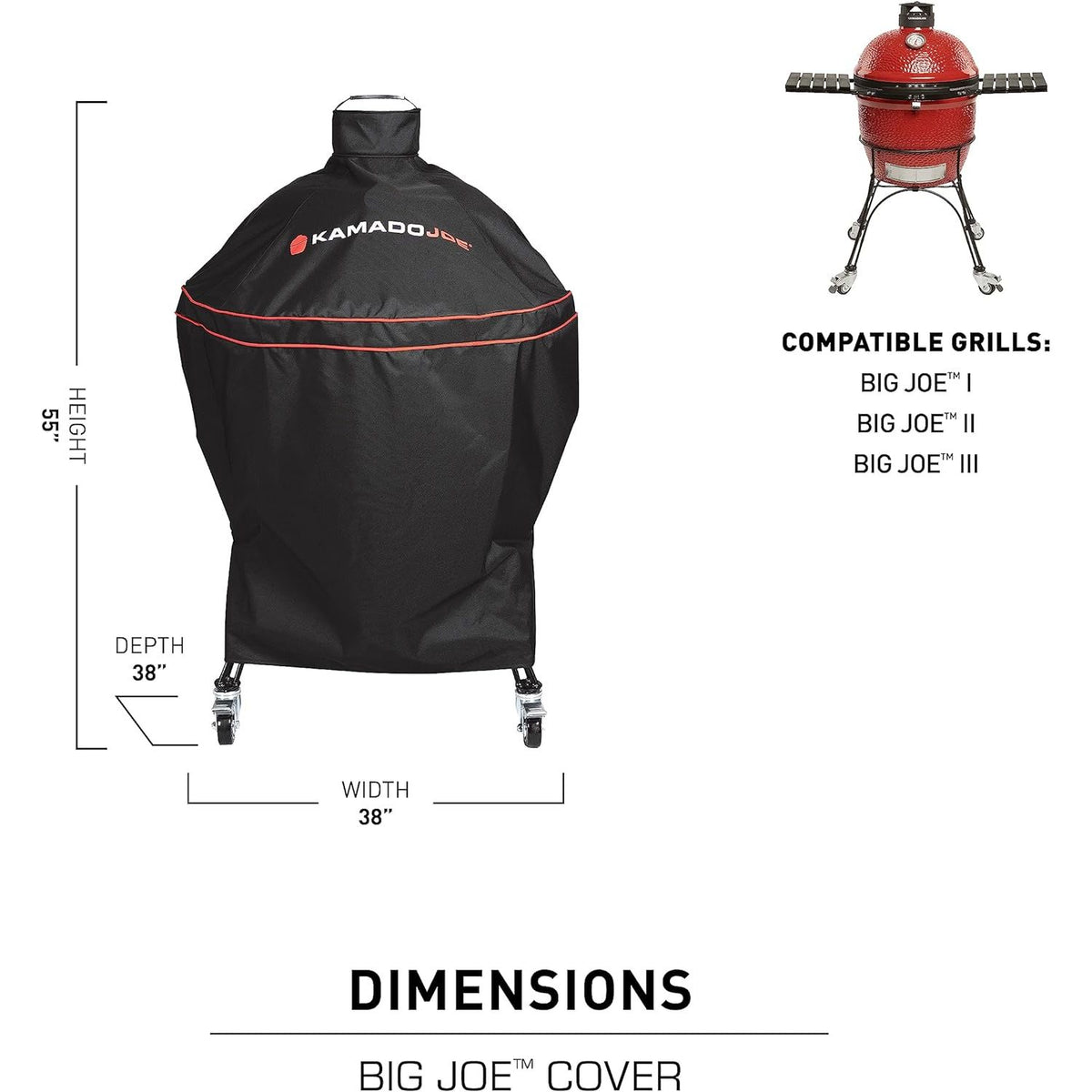 Housse pour Big Joe - Kamado Joe - Kamado Joe - Housse pour BBQ - - La Guilde Culinaire
