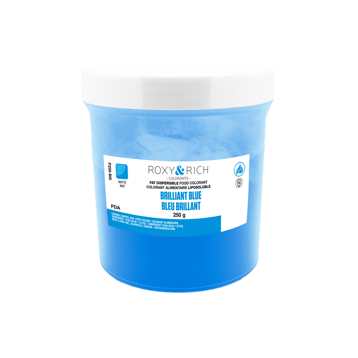 Colorant Alimentaire Liposoluble Bleu Brillant 250g - Roxy & Rich - Colorant alimentaire liposoluble - P250-B05 - La Guilde Culinaire