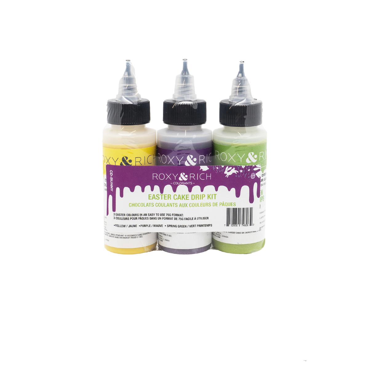 Chocolat Coulant - Mini Cake Drip spécial Pâques (3x75g) - Roxy & Rich - Chocolat coulant pour gâteau - - La Guilde Culinaire